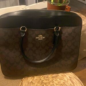 Coach laptop bag